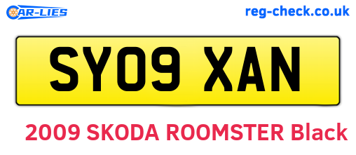 SY09XAN are the vehicle registration plates.