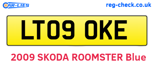 LT09OKE are the vehicle registration plates.