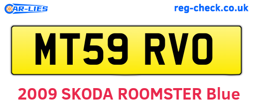 MT59RVO are the vehicle registration plates.