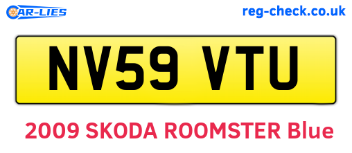 NV59VTU are the vehicle registration plates.