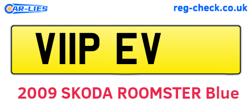 V11PEV are the vehicle registration plates.