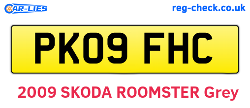 PK09FHC are the vehicle registration plates.