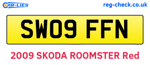 SW09FFN are the vehicle registration plates.