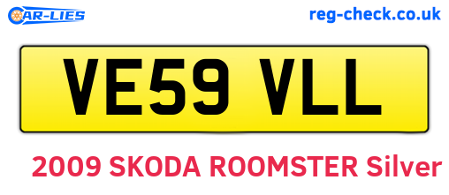VE59VLL are the vehicle registration plates.