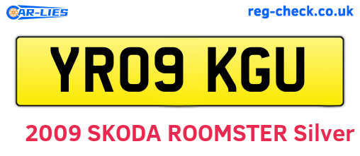 YR09KGU are the vehicle registration plates.