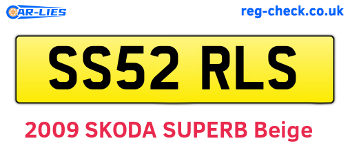 SS52RLS are the vehicle registration plates.