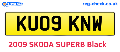 KU09KNW are the vehicle registration plates.