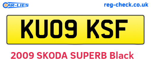 KU09KSF are the vehicle registration plates.
