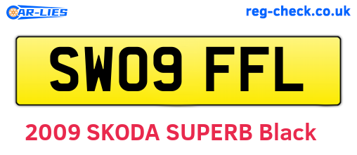 SW09FFL are the vehicle registration plates.