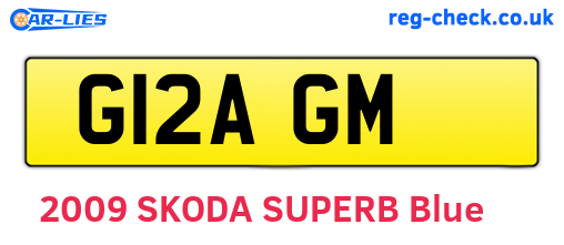 G12AGM are the vehicle registration plates.