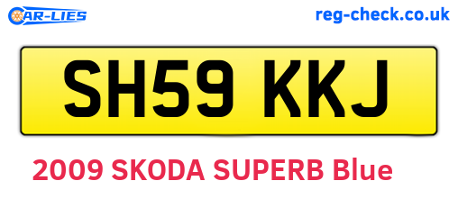 SH59KKJ are the vehicle registration plates.