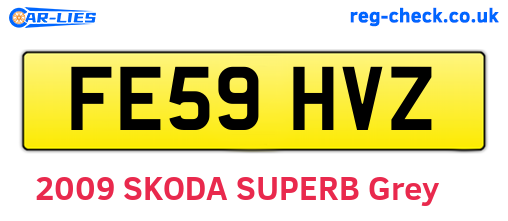 FE59HVZ are the vehicle registration plates.