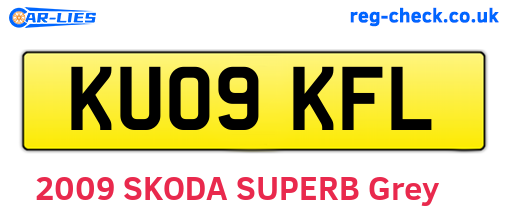 KU09KFL are the vehicle registration plates.