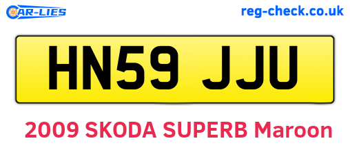 HN59JJU are the vehicle registration plates.
