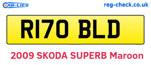 R170BLD are the vehicle registration plates.