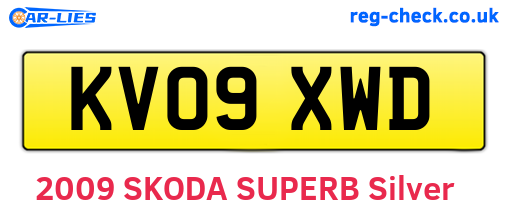 KV09XWD are the vehicle registration plates.