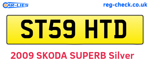 ST59HTD are the vehicle registration plates.