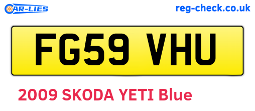 FG59VHU are the vehicle registration plates.