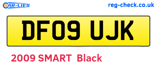 DF09UJK are the vehicle registration plates.