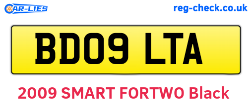 BD09LTA are the vehicle registration plates.