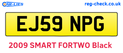 EJ59NPG are the vehicle registration plates.