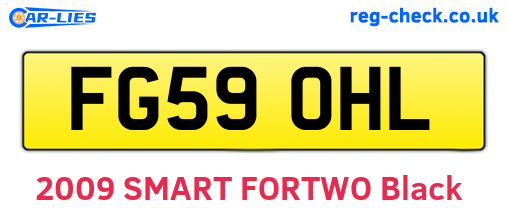 FG59OHL are the vehicle registration plates.