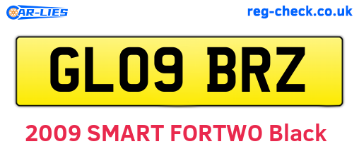 GL09BRZ are the vehicle registration plates.