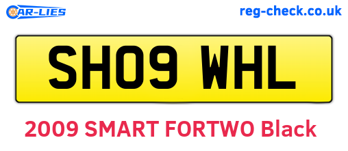 SH09WHL are the vehicle registration plates.