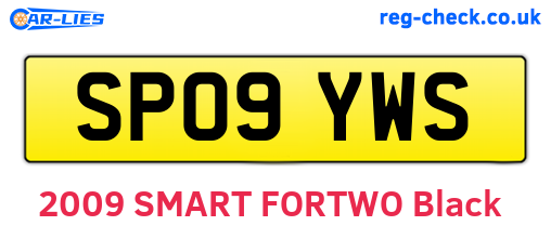 SP09YWS are the vehicle registration plates.