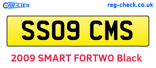 SS09CMS are the vehicle registration plates.