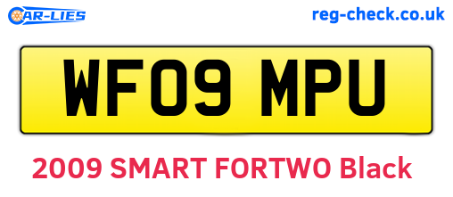 WF09MPU are the vehicle registration plates.