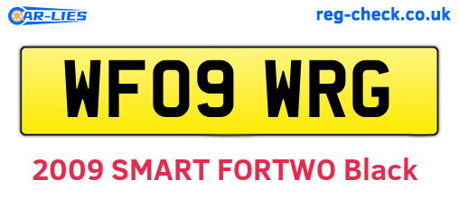 WF09WRG are the vehicle registration plates.