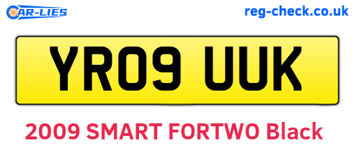 YR09UUK are the vehicle registration plates.