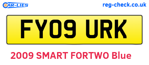 FY09URK are the vehicle registration plates.