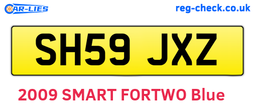SH59JXZ are the vehicle registration plates.
