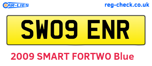 SW09ENR are the vehicle registration plates.