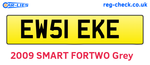 EW51EKE are the vehicle registration plates.