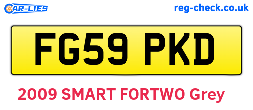 FG59PKD are the vehicle registration plates.