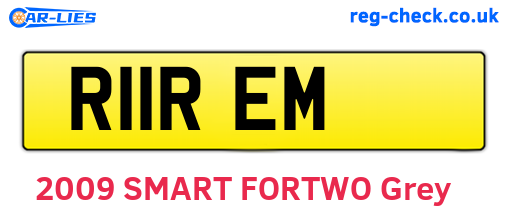 R11REM are the vehicle registration plates.