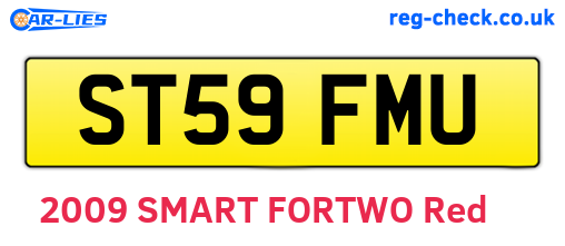 ST59FMU are the vehicle registration plates.