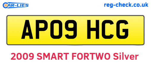 AP09HCG are the vehicle registration plates.