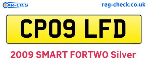 CP09LFD are the vehicle registration plates.