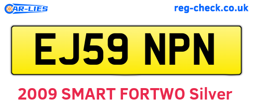 EJ59NPN are the vehicle registration plates.