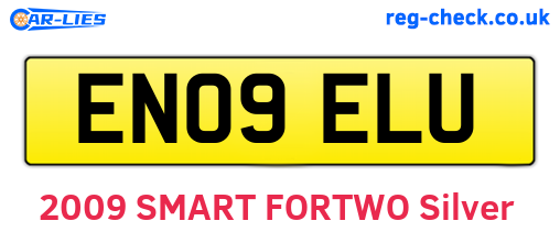 EN09ELU are the vehicle registration plates.