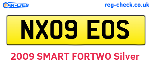 NX09EOS are the vehicle registration plates.
