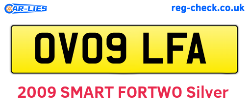 OV09LFA are the vehicle registration plates.