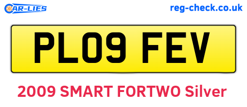 PL09FEV are the vehicle registration plates.