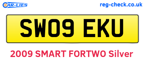 SW09EKU are the vehicle registration plates.