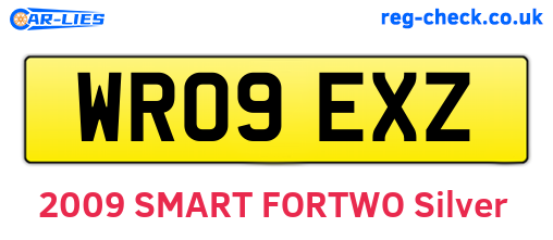 WR09EXZ are the vehicle registration plates.