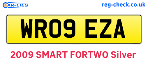 WR09EZA are the vehicle registration plates.